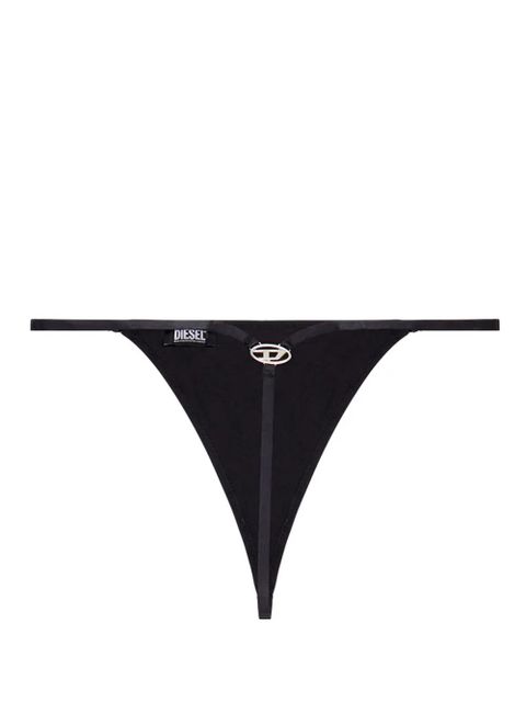 Diesel Ufst-D-String logo-plaque thong - Black - zdjęcie produktu nr 2
