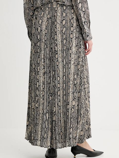 MICHAEL Michael Kors spódnica kolor beżowy maxi rozkloszowana MT570J5ABE