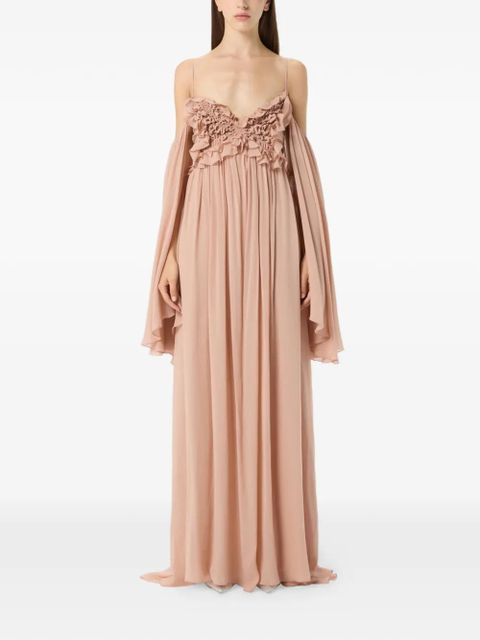 Blumarine ruffled-detail maxi dress - Neutrals - zdjęcie produktu nr 2