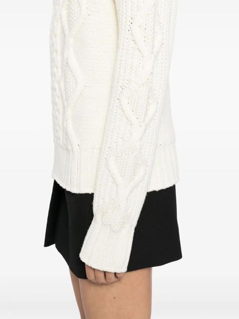 Moncler wool turtleneck jumper - White