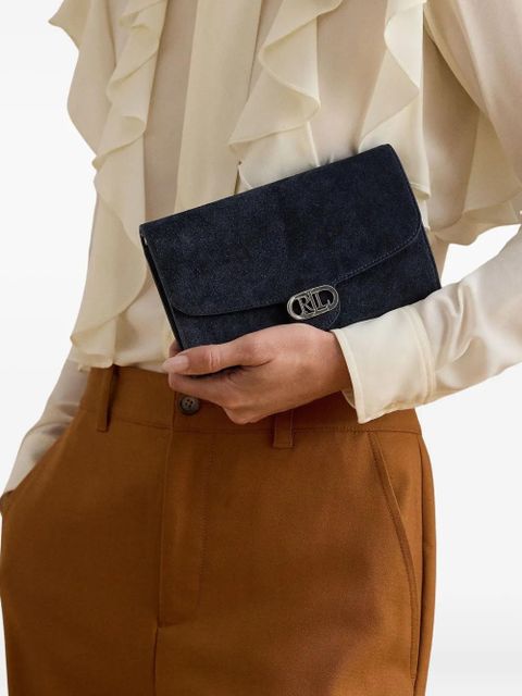 Lauren Ralph Lauren medium Adair logo chain crossbody bag - Blue