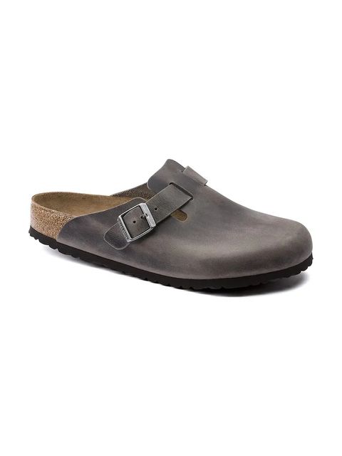 Birkenstock klapki skórzane Boston - zdjęcie produktu nr 1