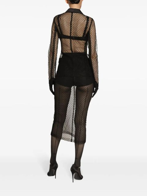 Dolce & Gabbana mesh pencil skirt - Black - zdjęcie produktu nr 2