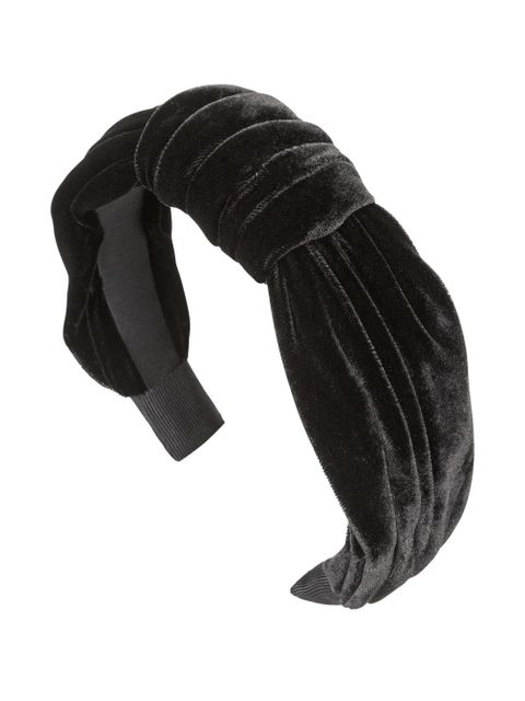 Jennifer Behr Helene knotted headband - Black - zdjęcie produktu nr 1