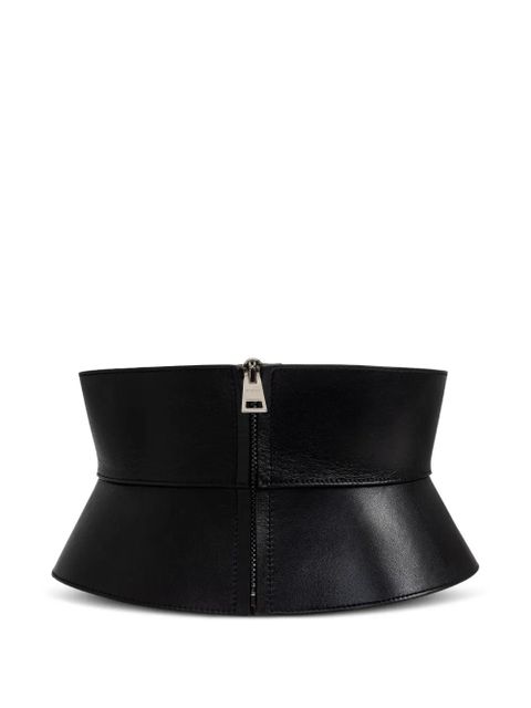 Givenchy zip-fastening leather belt - Black - zdjęcie produktu nr 2