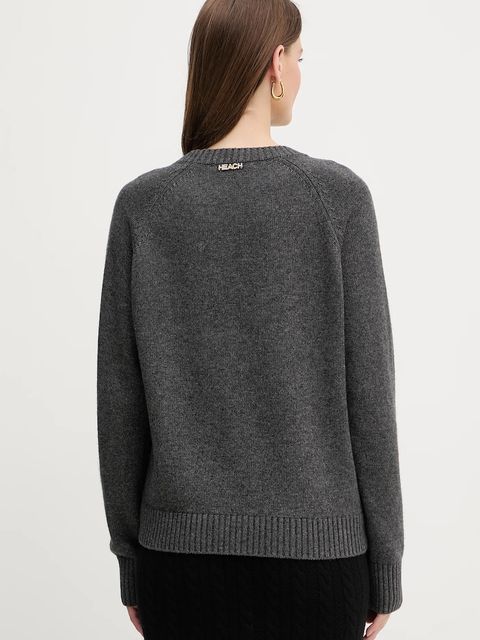 Silvian Heach kardigan z domieszką wełny MATHIS damski kolor szary GPA25234CD