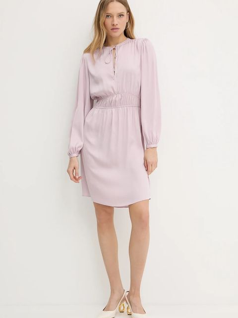 BOSS Orange sukienka kolor różowy mini rozkloszowana 50544038 - zdjęcie produktu nr 2