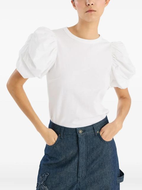 ROTATE BIRGER CHRISTENSEN puff-sleeve T-shirt - White