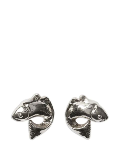 Jacquemus The Poisson sculpted earrings - Silver - zdjęcie produktu nr 1