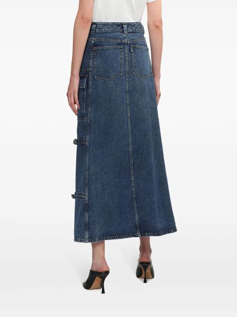 3.1 Phillip Lim denim cargo midi skirt - Blue