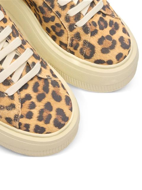 Casadei Malesia Nexus leopard-print platform sneakers - Brown