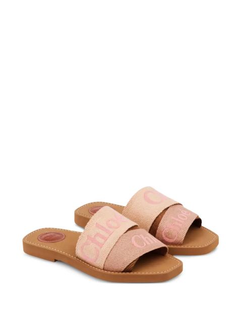 Chloé Woody logo-detail flat sandals - Neutrals - zdjęcie produktu nr 2
