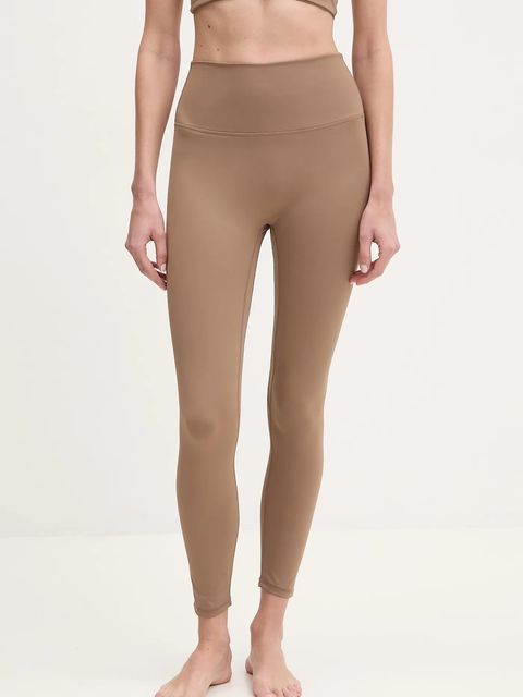 Joy in me legginsy do jogi Oneness Bond kolor brązowy gładkie Oneness Bond 7/8 - zdjęcie produktu nr 1