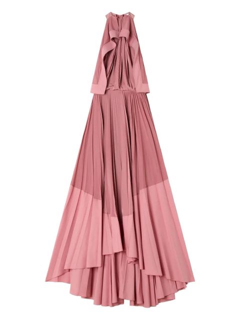 Lanvin pleated halterneck maxi dress - Pink - zdjęcie produktu nr 1