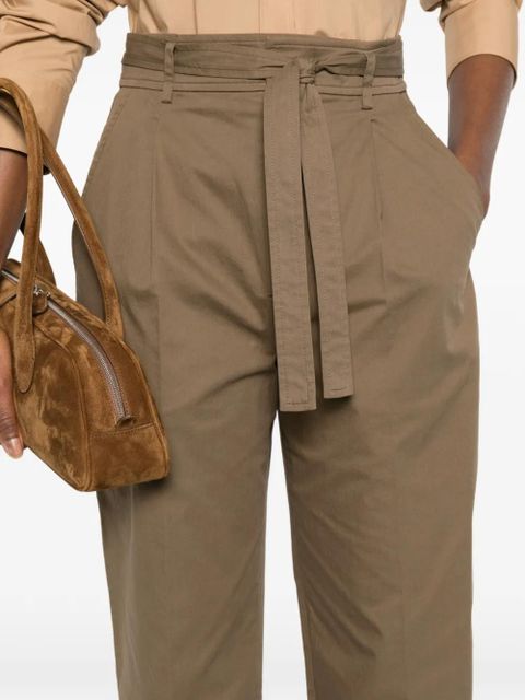 Saint Laurent belted trousers - Green