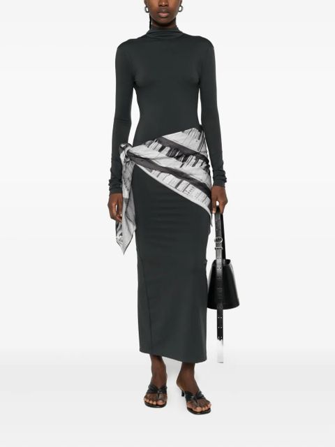 Nanushka turtleneck open-back maxi dress - Blue - zdjęcie produktu nr 2