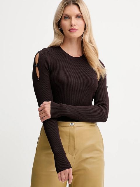 Sessun sweter damski kolor brązowy 25109028 - zdjęcie produktu nr 1