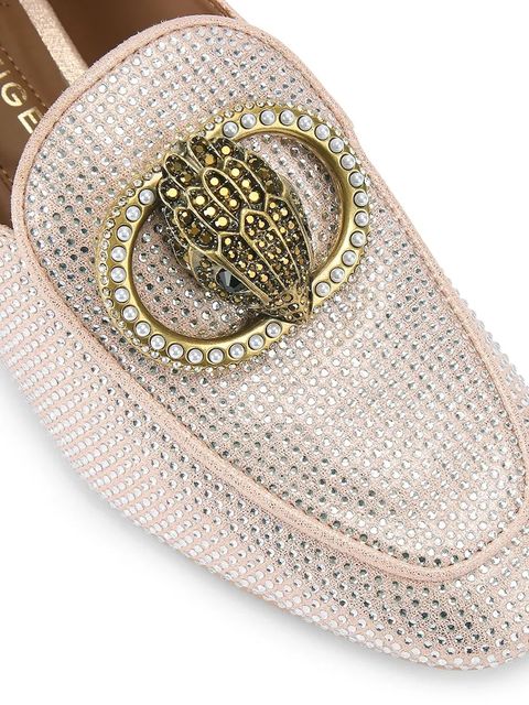 Kurt Geiger London mokasyny Chelsea Fold Back Loafer damskie kolor srebrny na płaskim obcasie 5388924069 - zdjęcie produktu nr 2