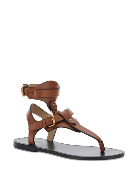 ISABEL MARANT Eveen leather sandals - Brown - zdjęcie produktu nr 2