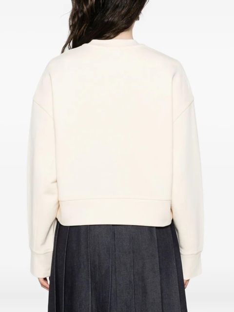 Moncler logo-appliqué sweatshirt - Neutrals