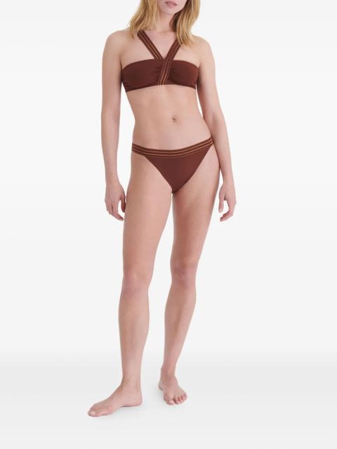 ERES Rendez-vous ruched strap bikini top - Brown - zdjęcie produktu nr 2