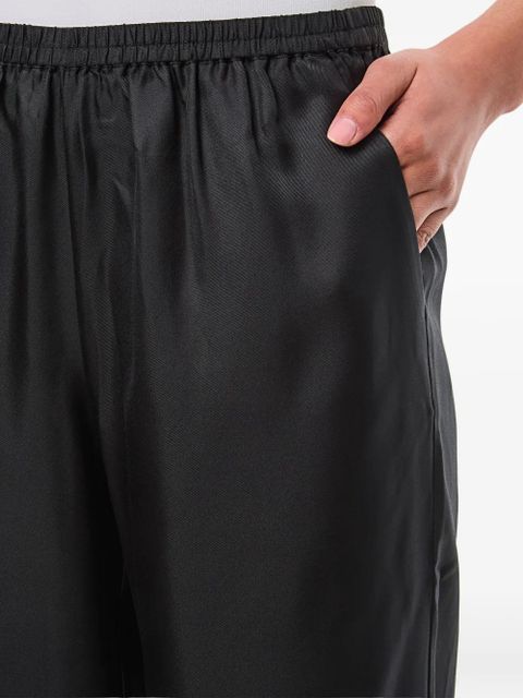 LouLou de Saison elasticated-waistband straight trousers - Black