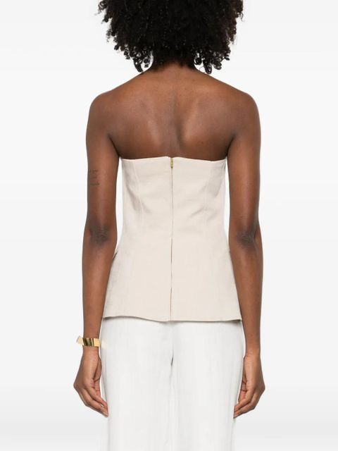 Maje button flap-pocket top - Neutrals