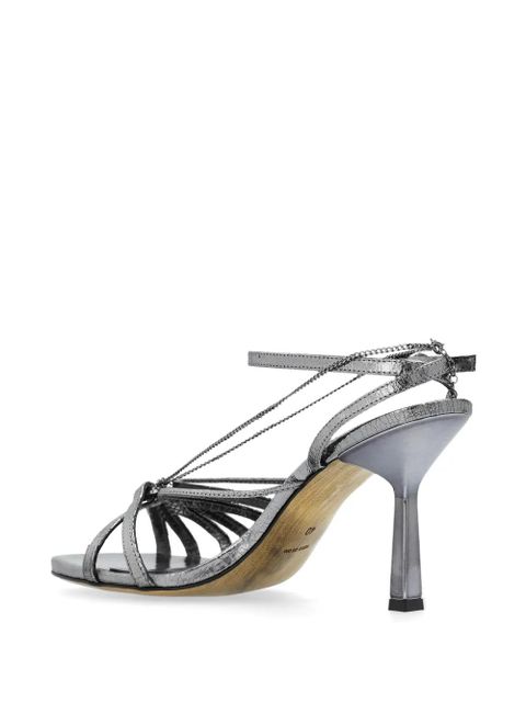 Golden Goose 95mm leather sandals - Silver