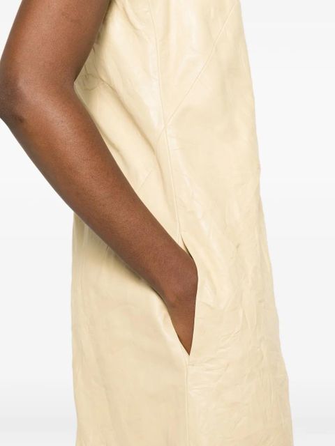 TOTEME crinkled V-neck dress - Neutrals