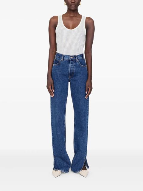 ANINE BING Roy high-waist jeans - Blue