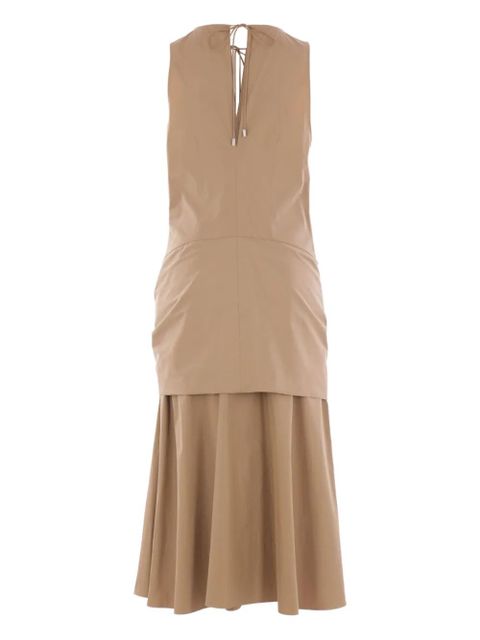 LOEWE tie-detail sleeveless day dress - Neutrals