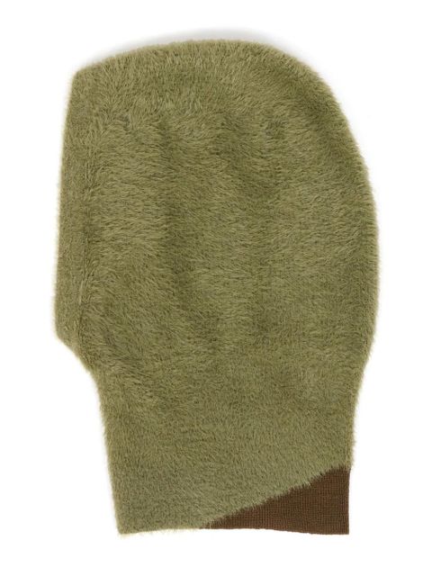 MM6 Maison Margiela Numbers-motif textured balaclava - Green - zdjęcie produktu nr 2