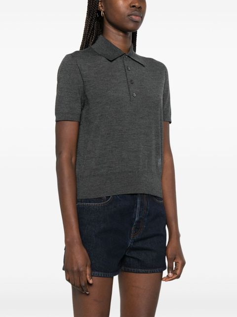 Burberry wool polo top - Grey