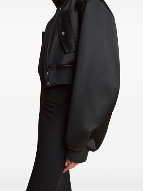 KHAITE Kember satin jacket - Black