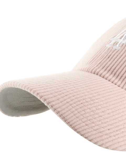 47 brand czapka z daszkiem sztruksowa MLB Los Angeles Dodgers kolor różowy B-THCBR12EWS-PK