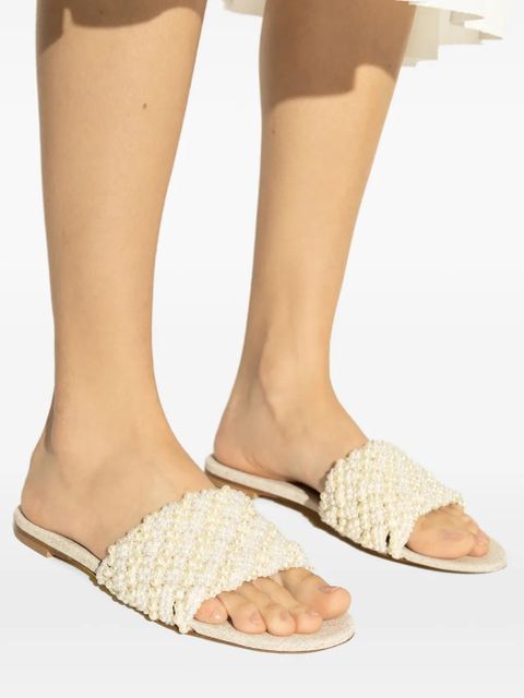 Casadei Pearlsway slides - Gold