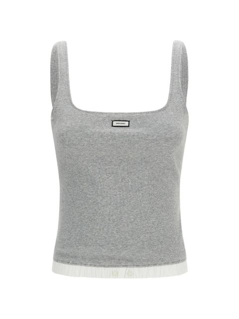 ENTIRE STUDIOS ribbed tank top - Grey - zdjęcie produktu nr 1