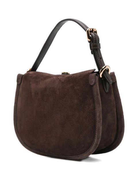 ETRO small buckle-fastening suede shoulder bag - Brown