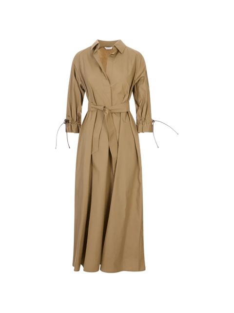 Max Mara drawstring-cuff belted dress - Neutrals - zdjęcie produktu nr 1