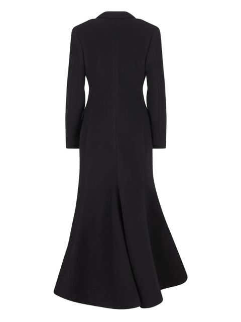 Balenciaga wool double-breasted coat - Black