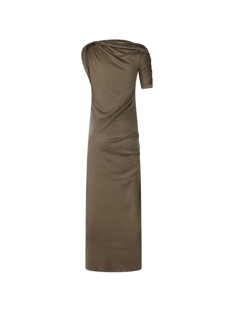Jacquemus draped one-shoulder midi dress - Green - zdjęcie produktu nr 2
