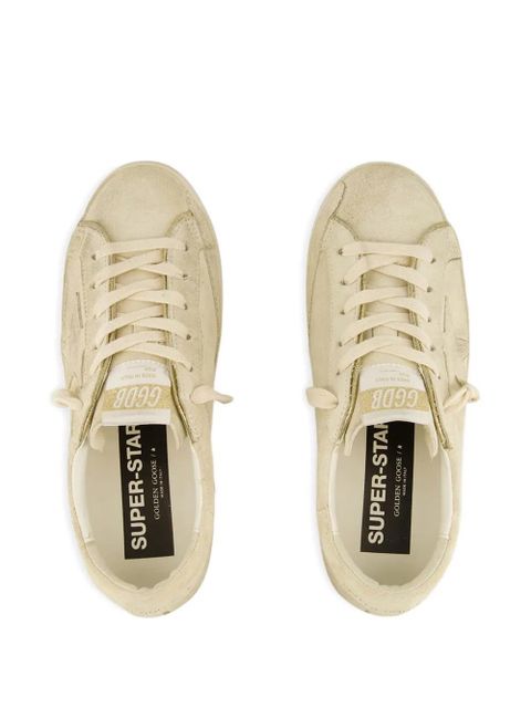 Golden Goose glitter-piping suede sneakers - Neutrals