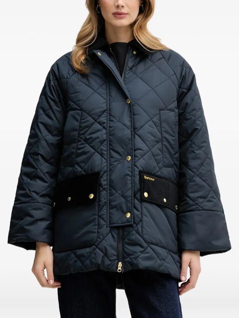 Barbour quilted corduroy pocket jacket - Blue - zdjęcie produktu nr 1