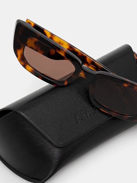AMBUSH okulary przeciwsłoneczne Nova Sunglasses damskie kolor brązowy 12115066