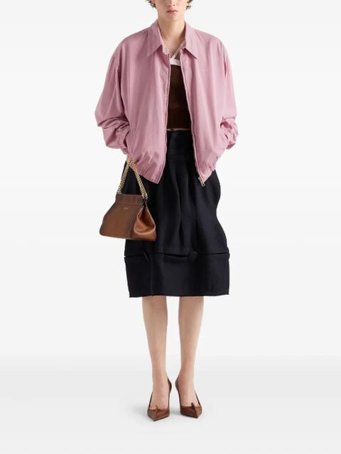 Prada shirt-collar welt-pocket jacket - Pink