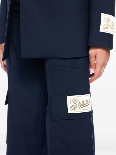Off-White cargo-pocket trousers - Blue