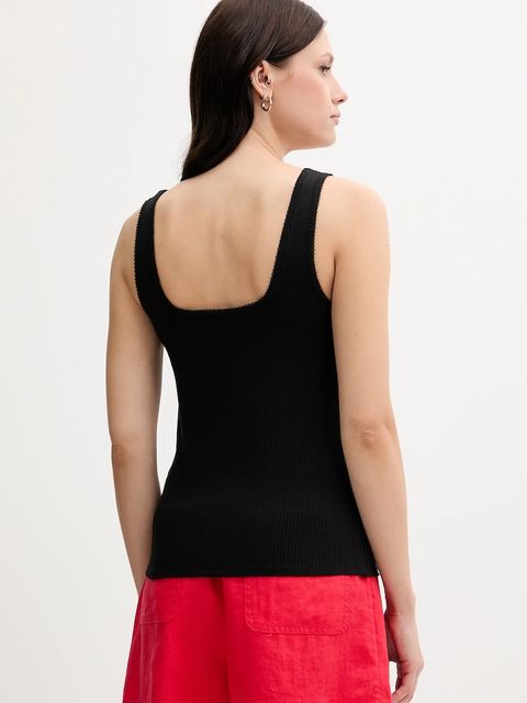 Tommy Hilfiger top kolor czarny WW0WW45444 - zdjęcie produktu nr 2