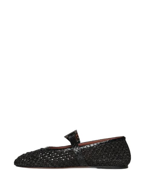 Paris Texas buckle-fastening ballet flats - Black
