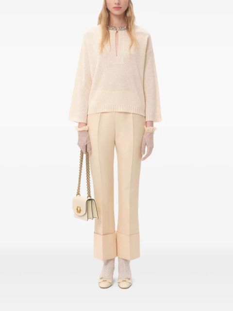 Valentino Garavani embroidered sweater - Neutrals