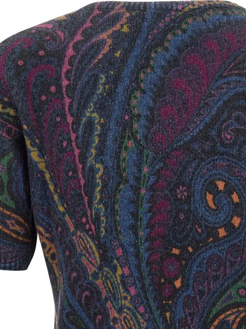 ETRO paisley-print short-sleeve top - Multicolour
